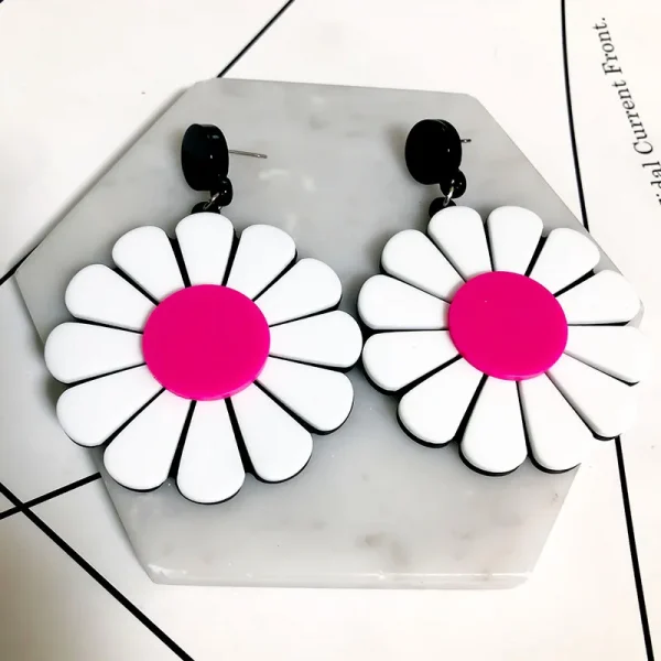 أقراط نسائيةمن   FishSheep بتصميم لطيف لفاكهة البيتايا (التنين)