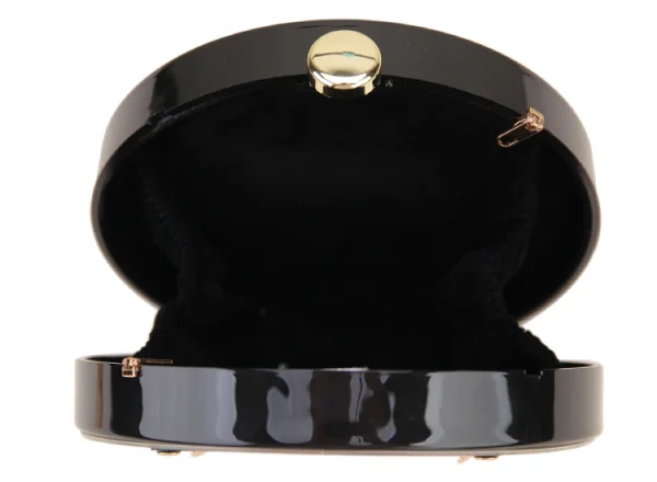 حقيبة كلاتش دائرية من الأكريليك بتصميم امرأة أنيق وجذاب، حقيبة فاخرة للحفلات للنساء يمكن استخدامها كحقيبة يد أو كتف مع سلسلة