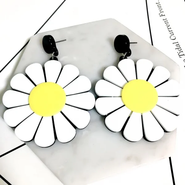 أقراط نسائيةمن   FishSheep بتصميم لطيف لفاكهة البيتايا (التنين)