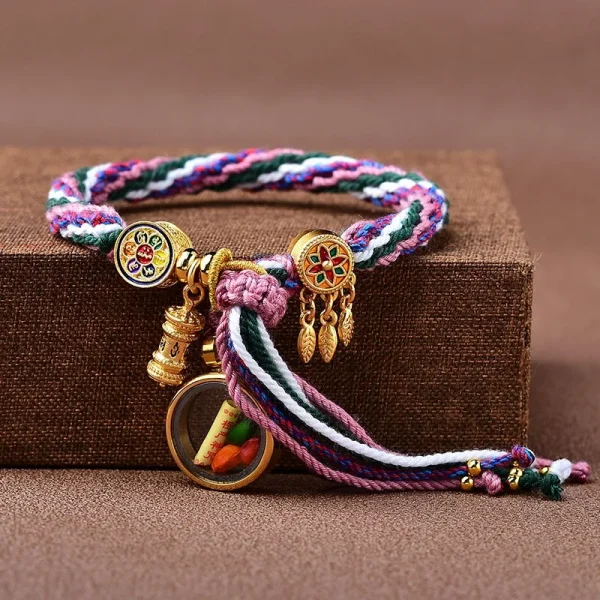 سوار بألوان زاهية على الطراز العرقي الصيني