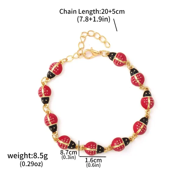 سوار لطيف على شكل دعسوقة