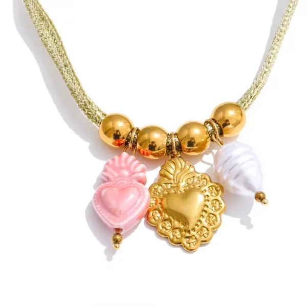 زوجان من أربطة الحذاء من يهبپ بطول 100 سم، بألوان الوردي والأخضر والبيج والأزرق، مصنوعة من ستانلس ستيل، مزينة بفواكه وصدف وحصان بحر، مناسبة للأحذية الكاجوال