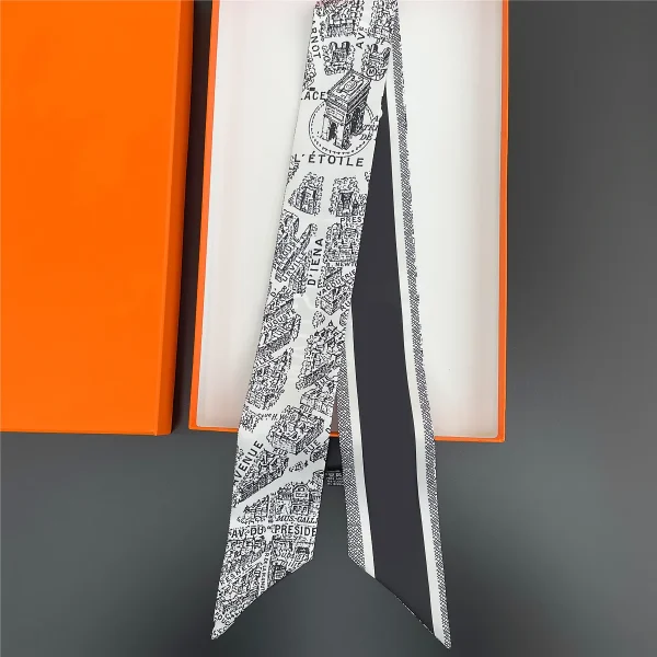 وشاح نسائي فاخر بنقشة زهرة البنفسج ،يمكن استخدامه مع الحقيبة، مصنوع من الحرير، يصلح كفولار أو ربطة شعر أو وشاح للرقبة أو عصابة رأس للسيدات.