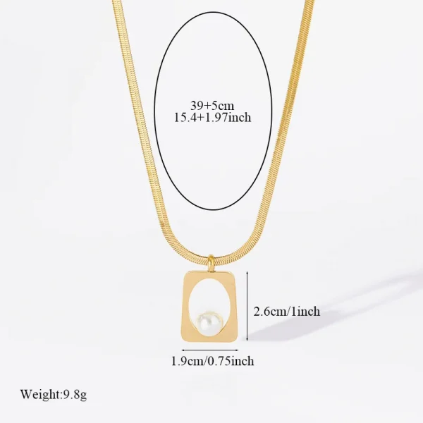 طقم مجوهرات من علامة EILIECK مصنوع من الفولاذ المقاوم للصدأ