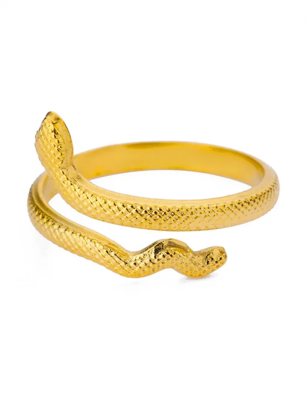 خواتم ذهبية على شكل أفعى