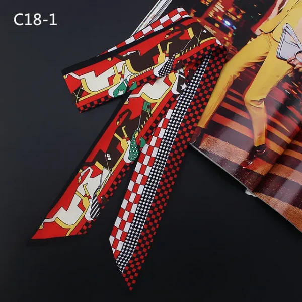 وشاح بطبعات وألوان مختلفة من الحرير