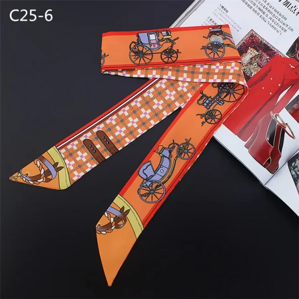 وشاح بطبعات وألوان مختلفة من الحرير