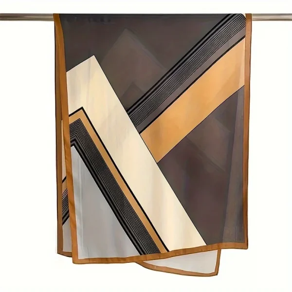 وشاح فاخر , شال صوفي كبير للنساء، يمكن استخدامه ربطة للرأس، مناسب للخريف والشتاء