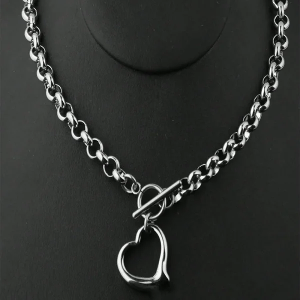 طقم مجوهرات Aomogo بتصميم INS راقٍ على شكل قلب