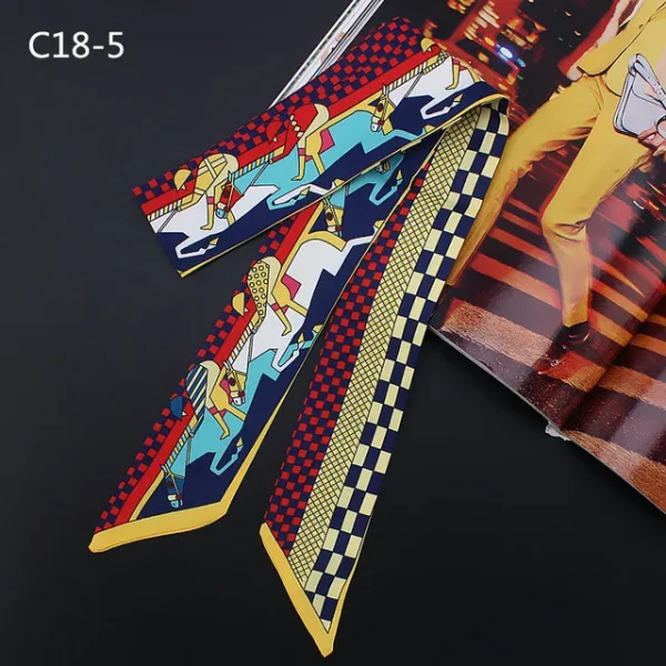 وشاح بطبعات وألوان مختلفة من الحرير