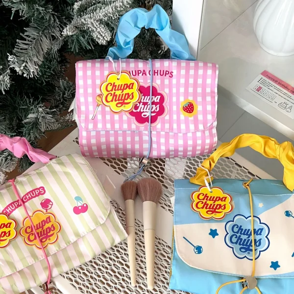 حقيبة مكياج نسائية قابلة للفك ثلاث حقائب في واحدة محمولة وقابلة للطي