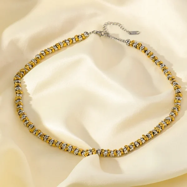 طقم عقد وسوار من EILIECK مصنوع من الفولاذ المقاوم للصدأ