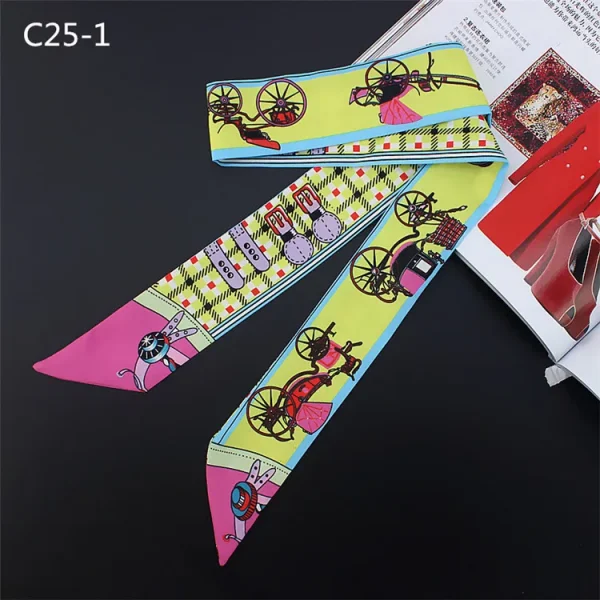 وشاح بطبعات وألوان مختلفة من الحرير