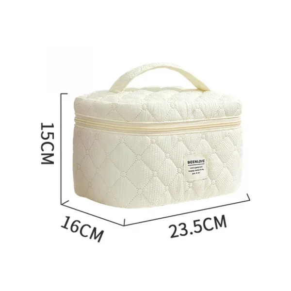 حقيبة تجميل قطنية لطيفة