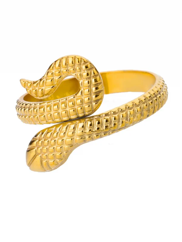 خواتم ذهبية على شكل أفعى