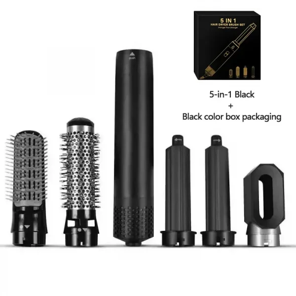 مجفف شعر احترافي 5 في 1 مع مشط هواء ساخن ومُجعِّد