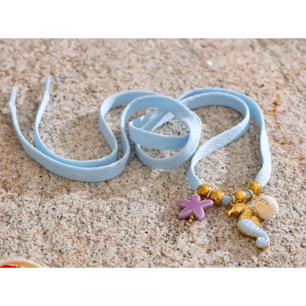 زوجان من أربطة الحذاء من يهبپ بطول 100 سم، بألوان الوردي والأخضر والبيج والأزرق، مصنوعة من ستانلس ستيل، مزينة بفواكه وصدف وحصان بحر، مناسبة للأحذية الكاجوال