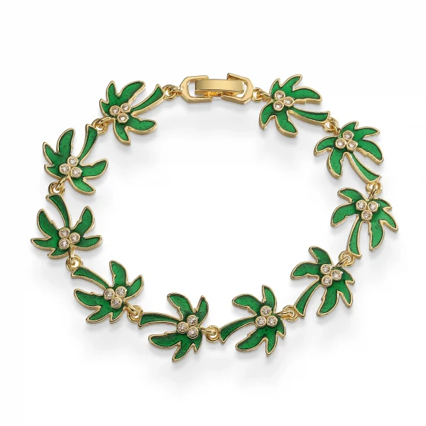 اساور أنيقه على شكل شجرة نخيل وجوز هند