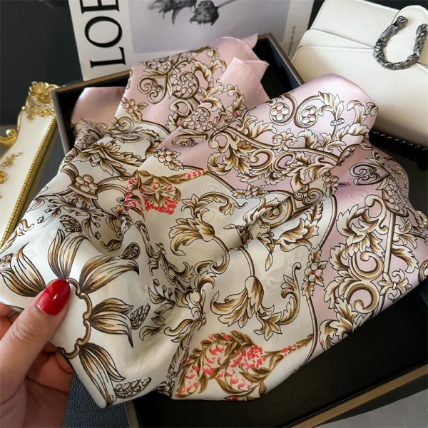 إشاربات متنوعة بمقاس 70×70 سم, ألوان ونقوش متعددة ذات جودة عالية