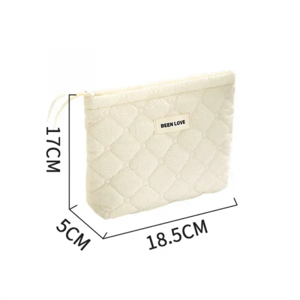 حقيبة تجميل قطنية لطيفة