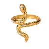 خواتم ذهبية على شكل أفعى
