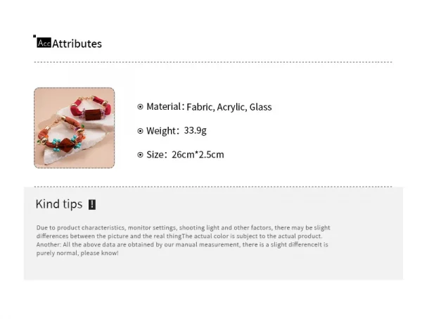 طقم سوارين من ZAA مزين بالخرز ومصنوع يدويًا من القماش، بأسلوب إثيني وبوهيمي قديم