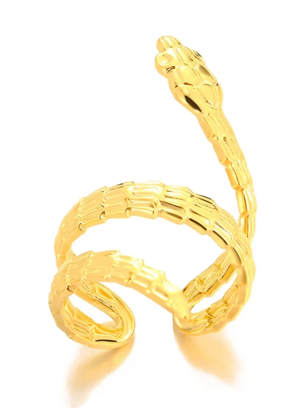 خواتم ذهبية على شكل أفعى