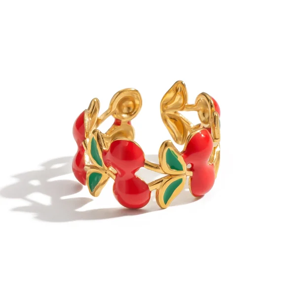 خاتم لطيف على شكل كرز من  XIANING