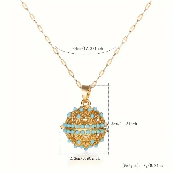 قلادة فاخرة ومميزة على شكل كره