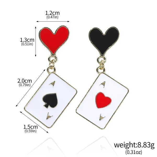 أقراط متدلية رومانسية من بلاد العجائب