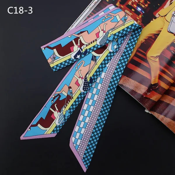 وشاح بطبعات وألوان مختلفة من الحرير