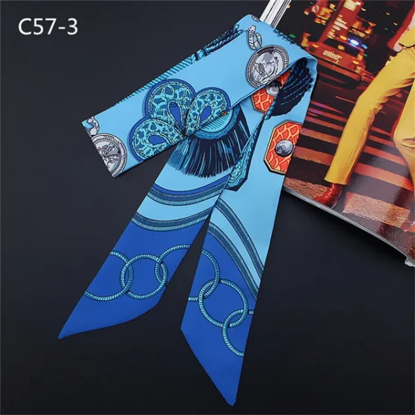 وشاح بطبعات وألوان مختلفة من الحرير