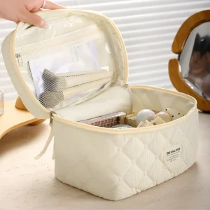 حقيبة تجميل قطنية لطيفة