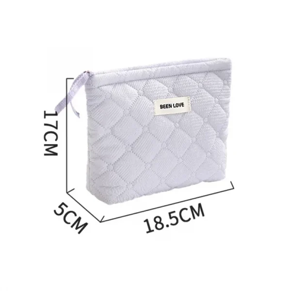 حقيبة تجميل قطنية لطيفة