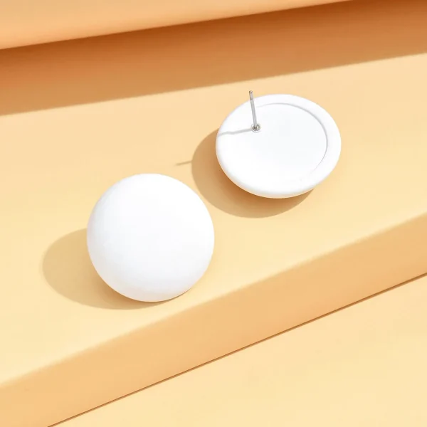 أقراط نسائية مصنوعة من الأكريليك على شكل دائرة