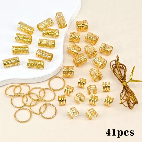 مجموعة 41 قطعة من ربطات الشعر السلكية المتنوعة