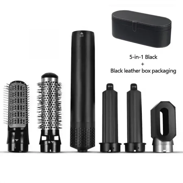 مجفف شعر احترافي 5 في 1 مع مشط هواء ساخن ومُجعِّد