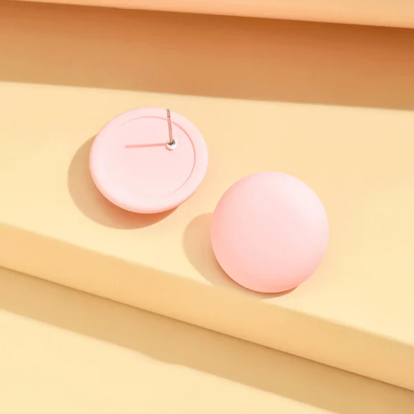 أقراط نسائية مصنوعة من الأكريليك على شكل دائرة