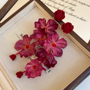 اقراط على شكل زهور