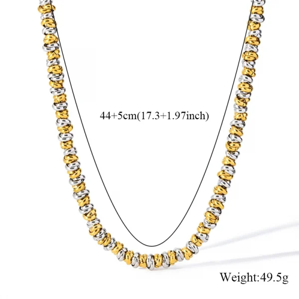 طقم عقد وسوار من EILIECK مصنوع من الفولاذ المقاوم للصدأ