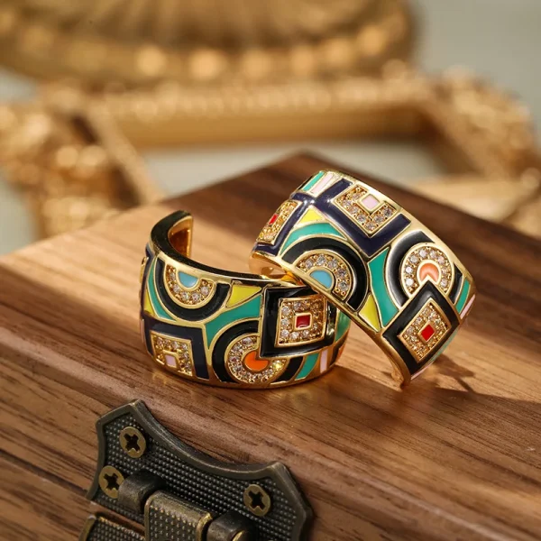 أقراط نسائية جديدة من SUYU  ملونة وعصرية، بتصميم شخصي صغير وفاخر