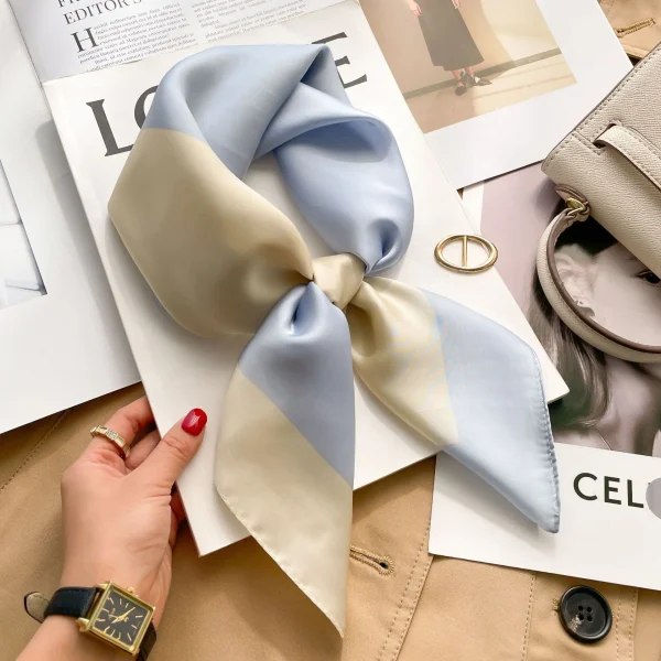 إشاربات متنوعة بمقاس 70×70 سم, ألوان ونقوش متعددة ذات جودة عالية