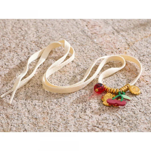 زوجان من أربطة الحذاء من يهبپ بطول 100 سم، بألوان الوردي والأخضر والبيج والأزرق، مصنوعة من ستانلس ستيل، مزينة بفواكه وصدف وحصان بحر، مناسبة للأحذية الكاجوال