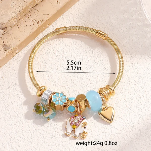 اساور ذهبية ملونة متنوعة ذات جودة عالية