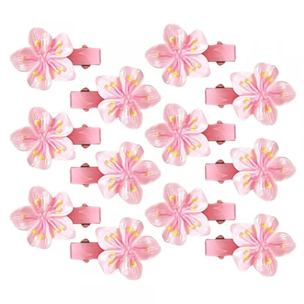 مشبك شعر على شكل زهرة الكرز