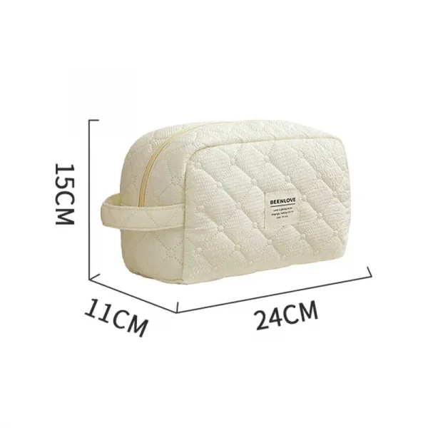 حقيبة تجميل قطنية لطيفة