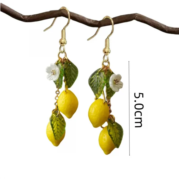 أقراط منعشة بالليمون